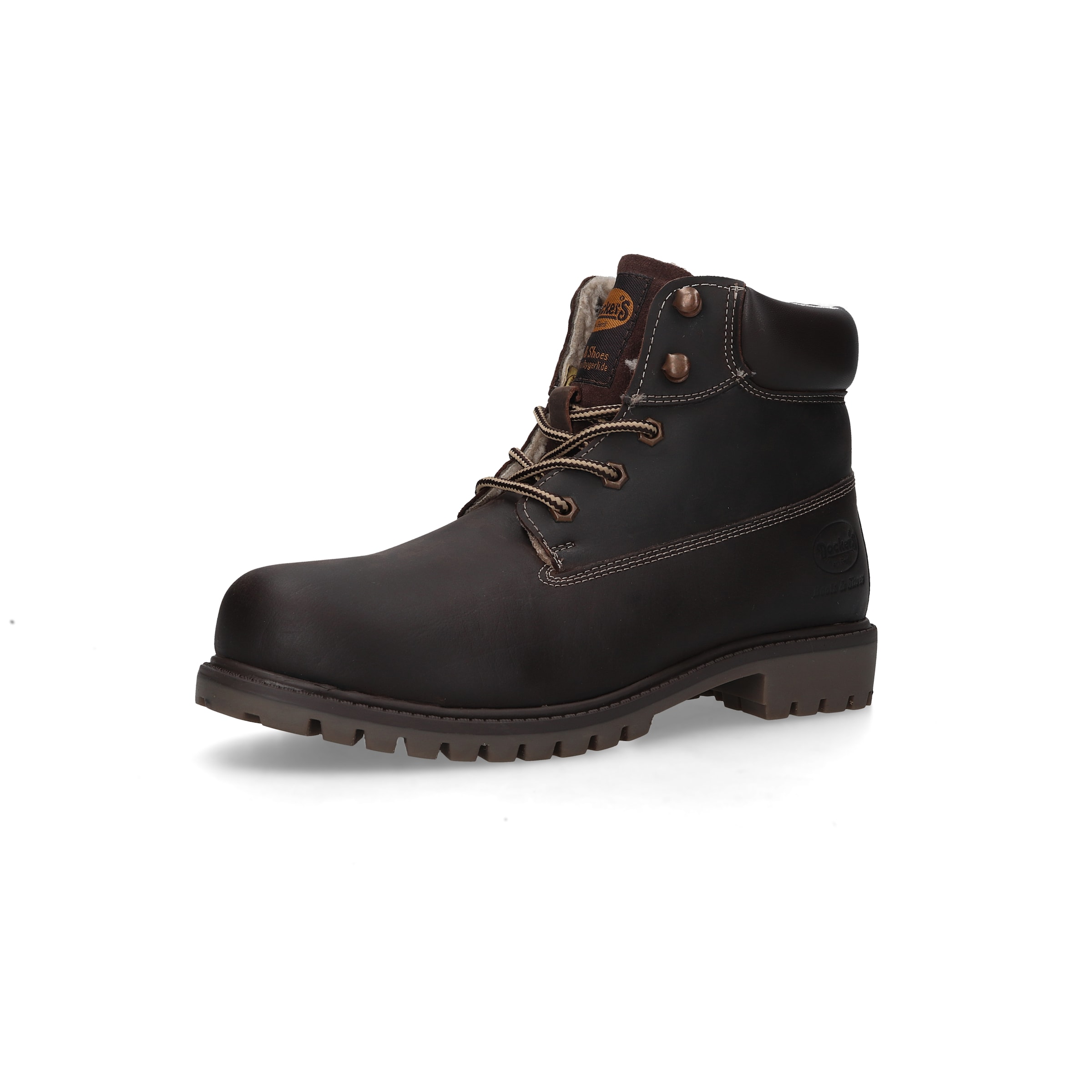 Dockers by Gerli Lace-Up Boots in Brown: front