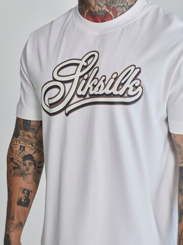 SikSilk T-Shirt in Weiß