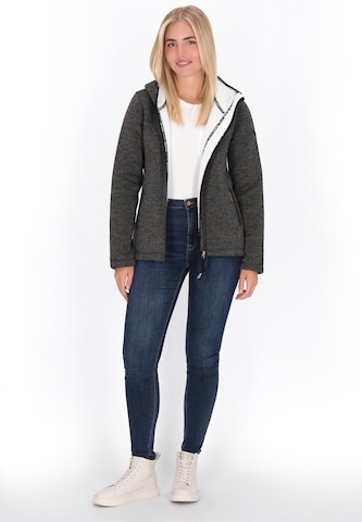 Schmuddelwedda Fleece jas in Grijs