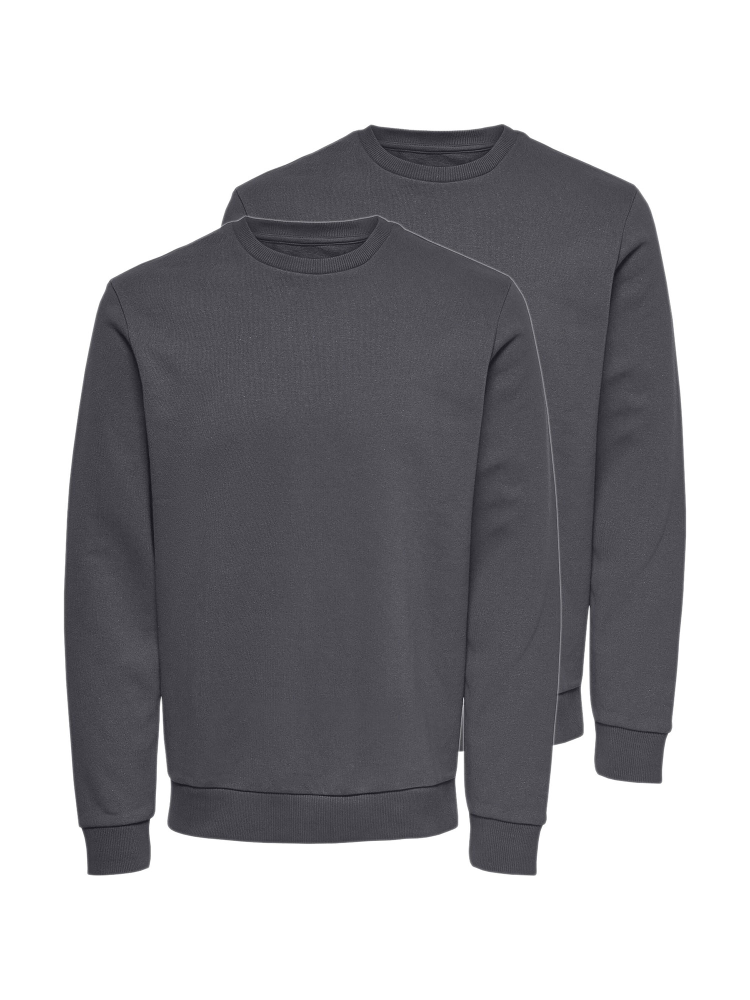 Only & Sons Sweatshirt 'Ceres'‌‌‌ in Grau: Vorderseite
