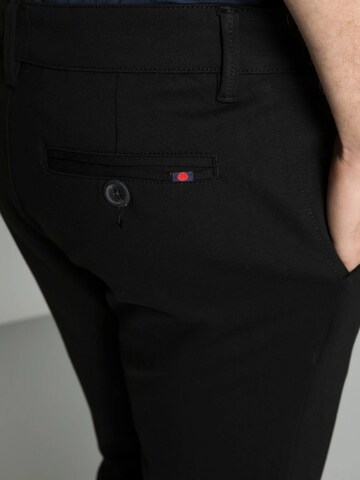 Denim Project Regular Trouser ' Ponte ' in Schwarz
