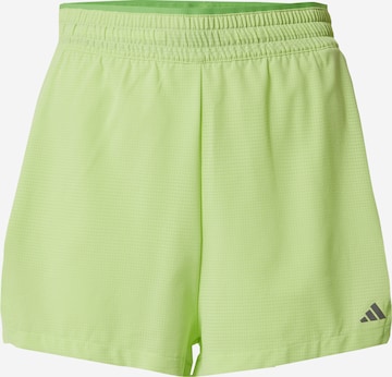 ADIDAS PERFORMANCE - Calças de desporto em verde: frente