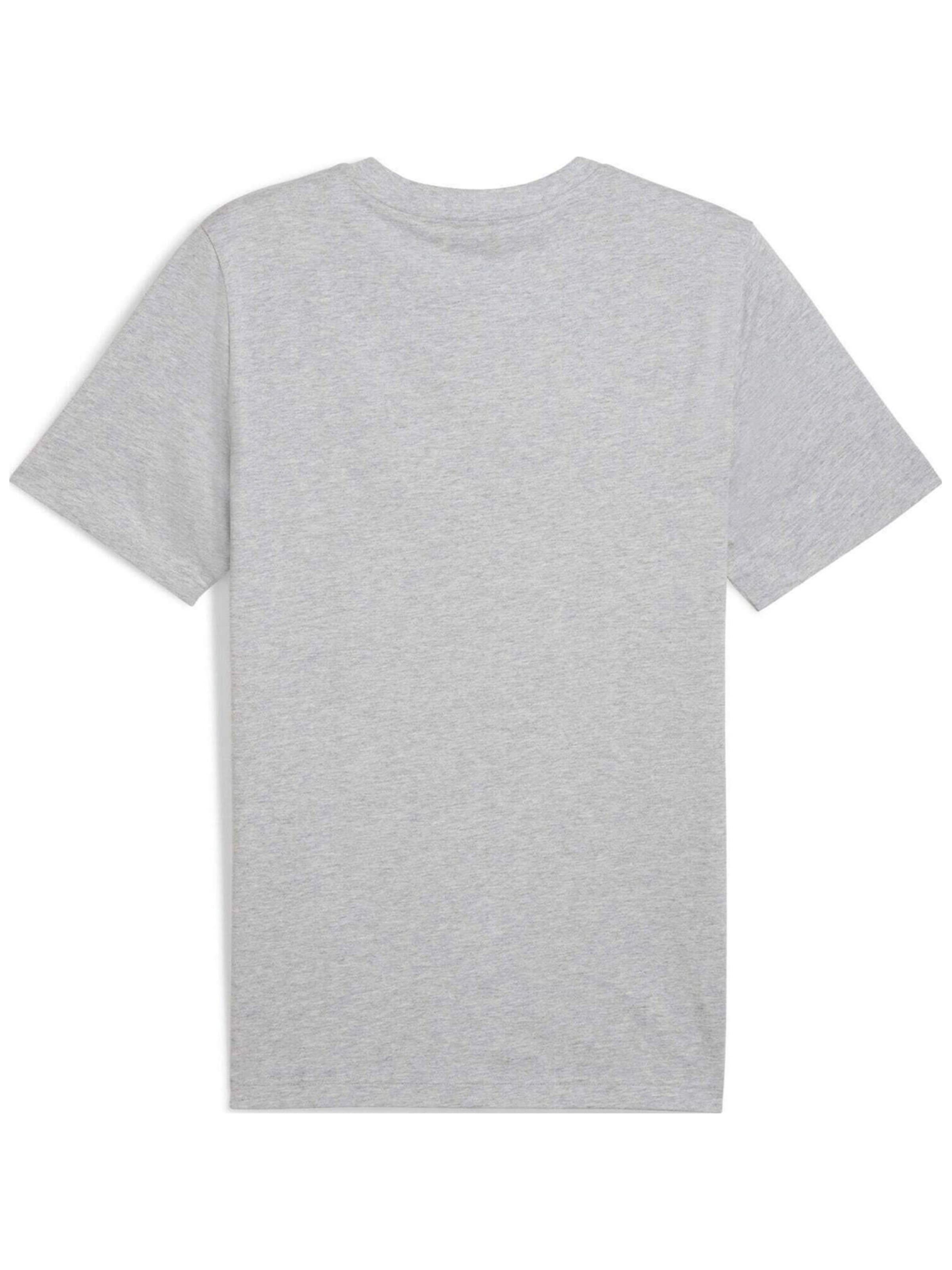 PUMA Shirt 'Puma Ess 2 Color No. 1 Logo Tee' in Grijs