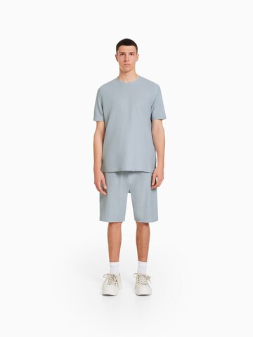 T-Shirt Bershka en bleu