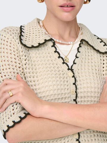 ONLY Gebreid vest 'ONLLucie' in Beige