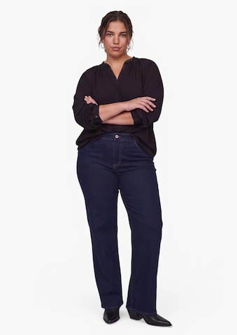 QS Regular Jeans in Blau: Vorderseite
