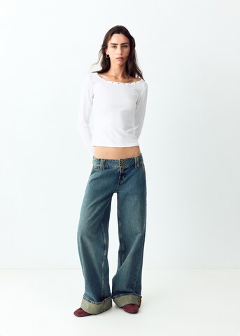 T-shirt 'NIEVE' MANGO TEEN en blanc