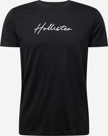 T-Shirt HOLLISTER en noir : devant