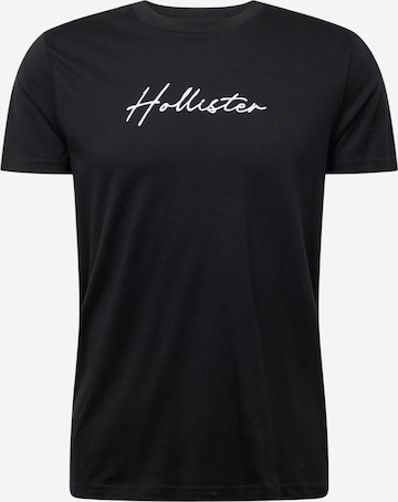 HOLLISTER Μπλουζάκι σε μαύρο: μπροστά