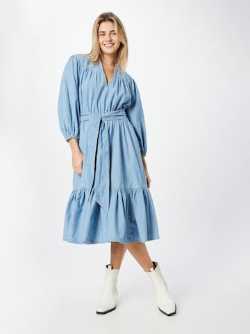 Robe-chemise 'VRATESKA' Lauren Ralph Lauren en bleu : devant