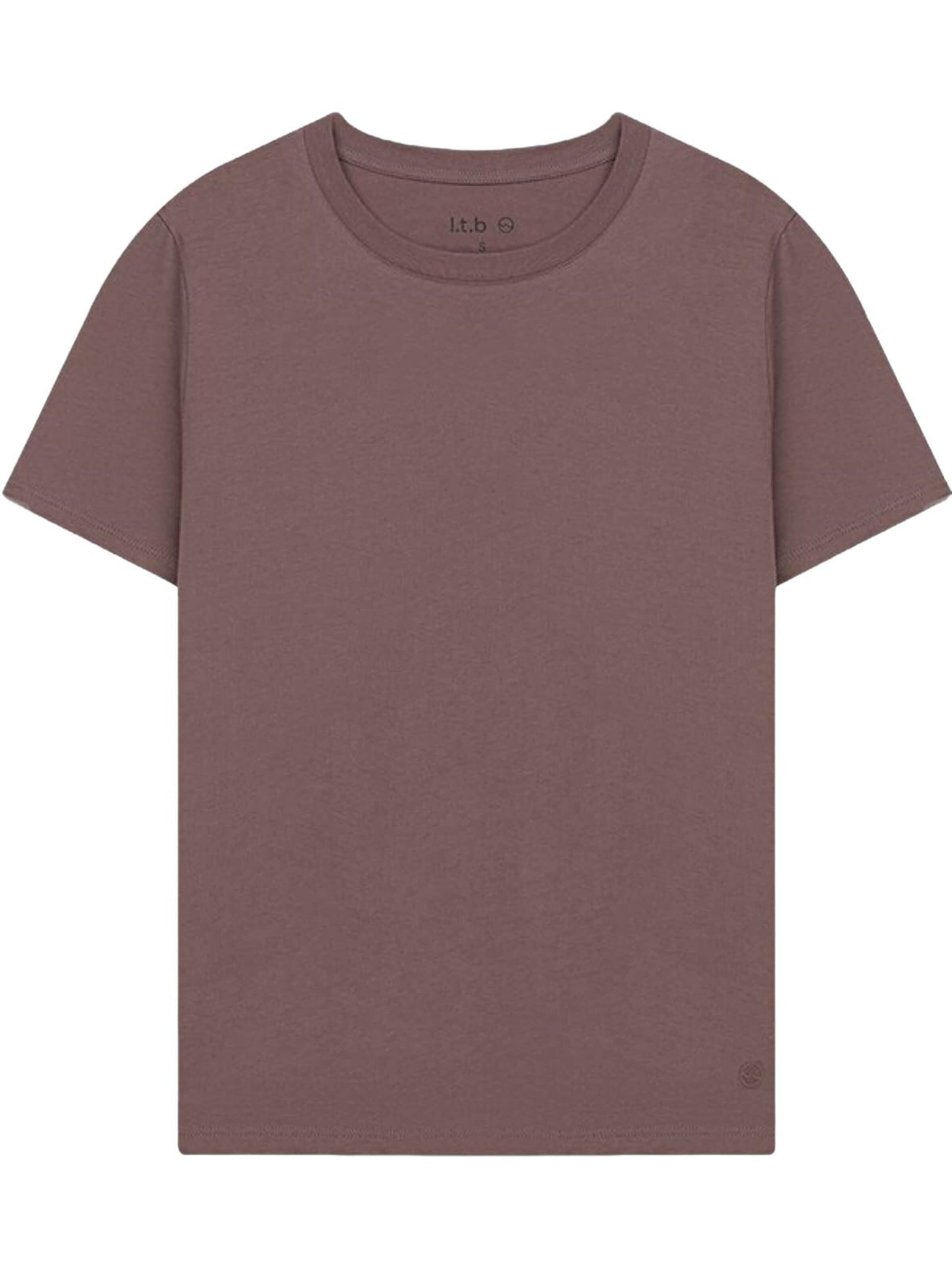 LTB Jeans - Camiseta 'Basic T-Shirt' en marrón: frente