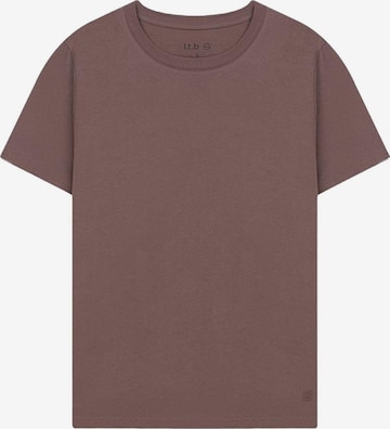 LTB Jeans - Camiseta 'Basic T-Shirt' en marrón: frente