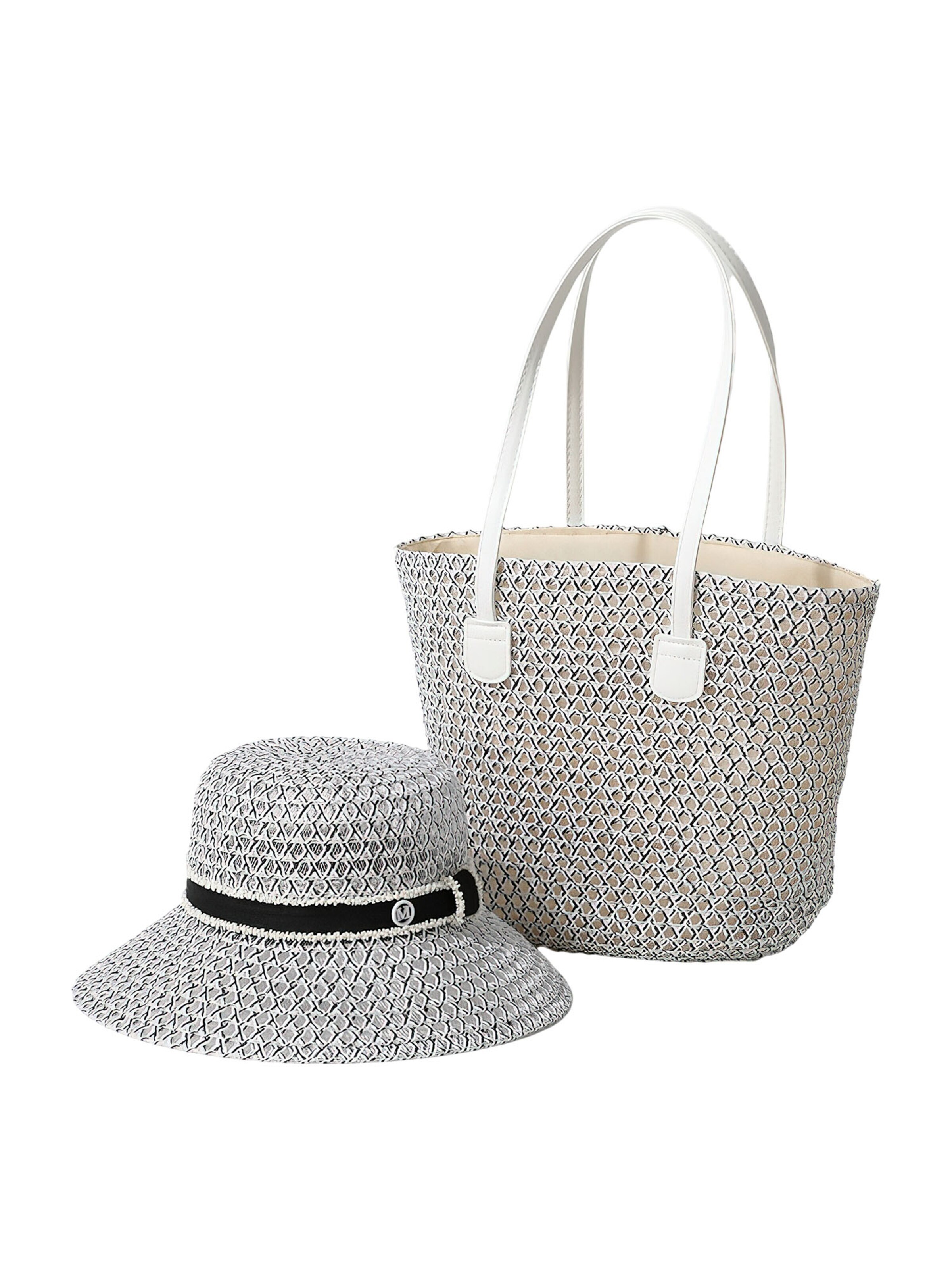 Magicshe Shopper 'Fischerhut und Tote Bag Set'‌‌‌‌‌‌‌‌‌‌ in One Size in silber, Produktansicht