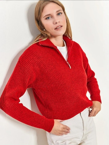 Pull-over 'Pullover' Bianco Lucci en rouge : devant