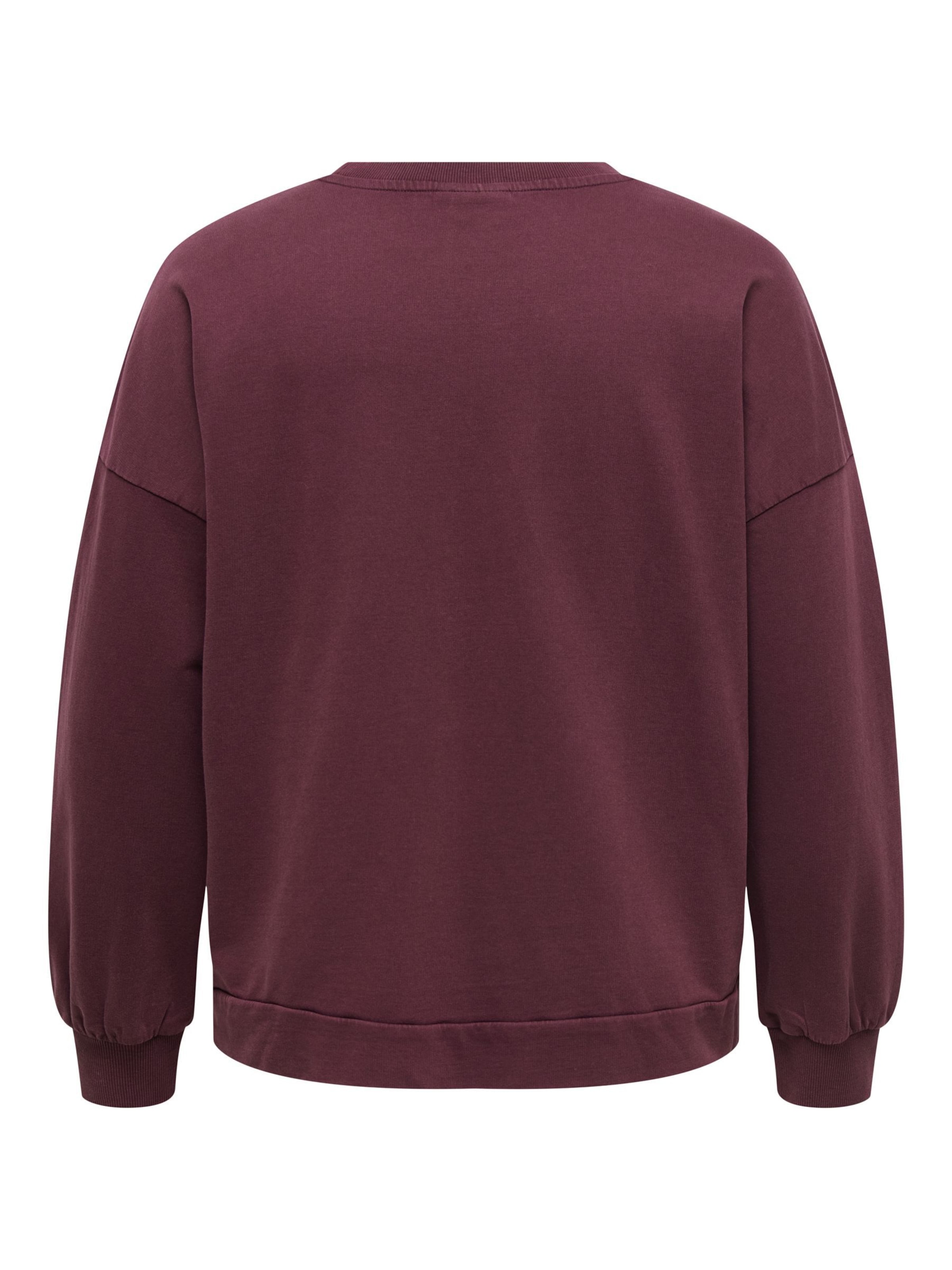 Sweat-shirt 'CAREmelie' ONLY Carmakoma en rouge