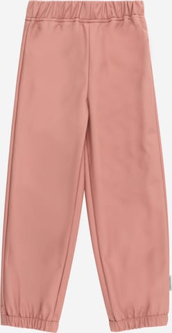 MINI A TURE Loose fit Weatherproof pants 'Aian' in Pink: front