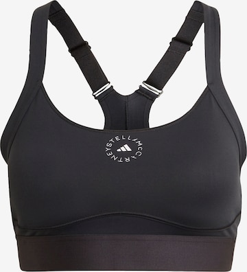 ADIDAS BY STELLA MCCARTNEY Bralette Sports Bra 'Truepurpose Medium Support' in Black: front