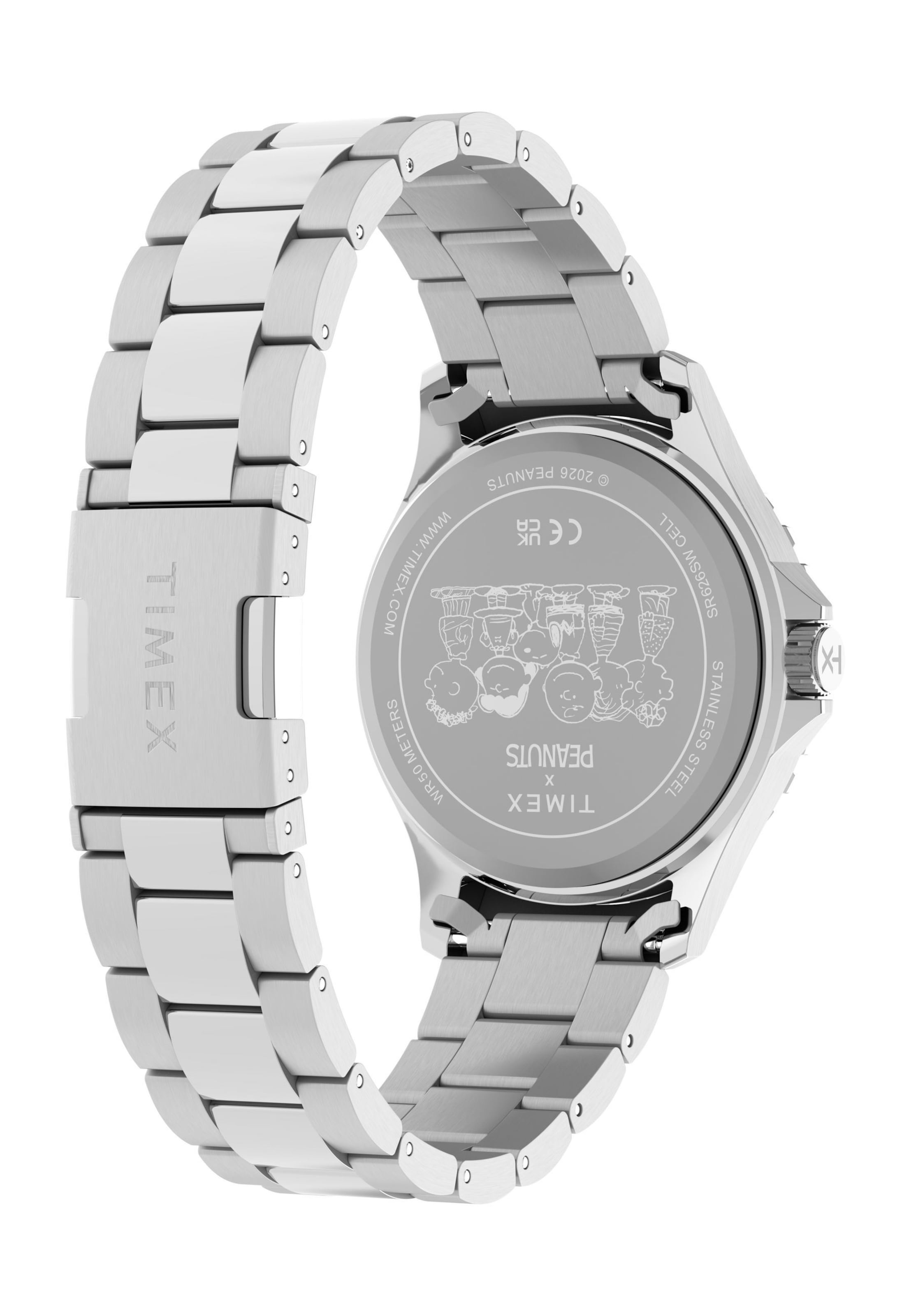 Montre à affichage analogique TIMEX en argent