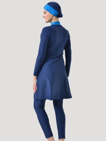 C&City T-shirt Plavkové šaty 'Hijab' – modrá