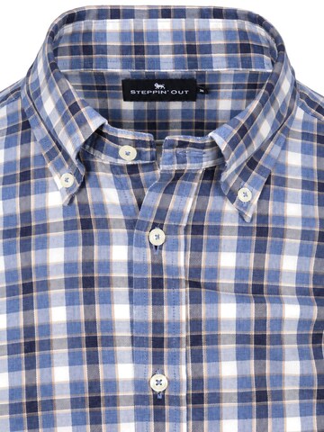 Coupe regular Chemise Steppin' out en bleu