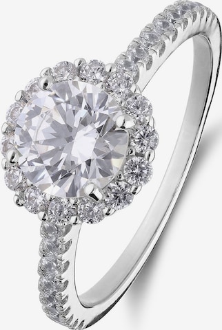 Lucardi Ring 'Schick' in Zilver: voorkant