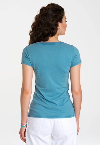 LOGOSHIRT Shirt 'Wonder Woman Portrait' in Blue