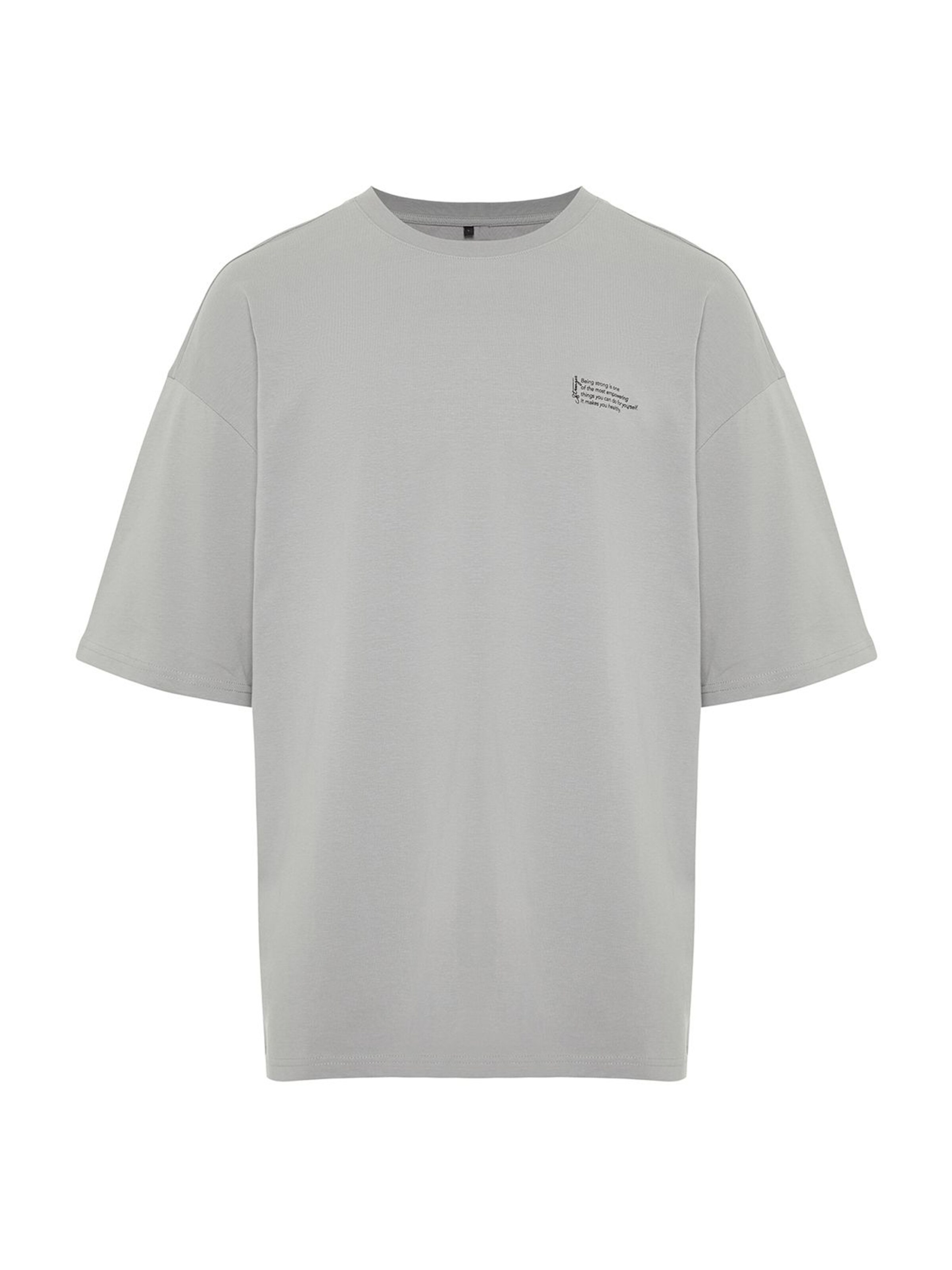 Trendyol Póló - szürke: elől