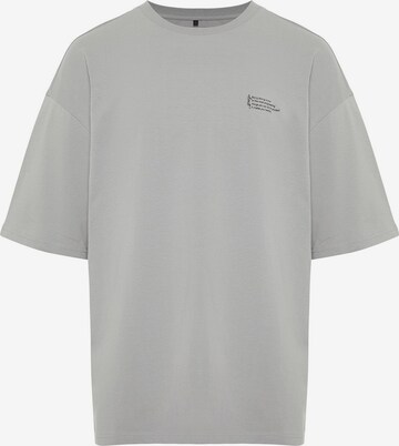 Trendyol Тениска в сиво: отпред