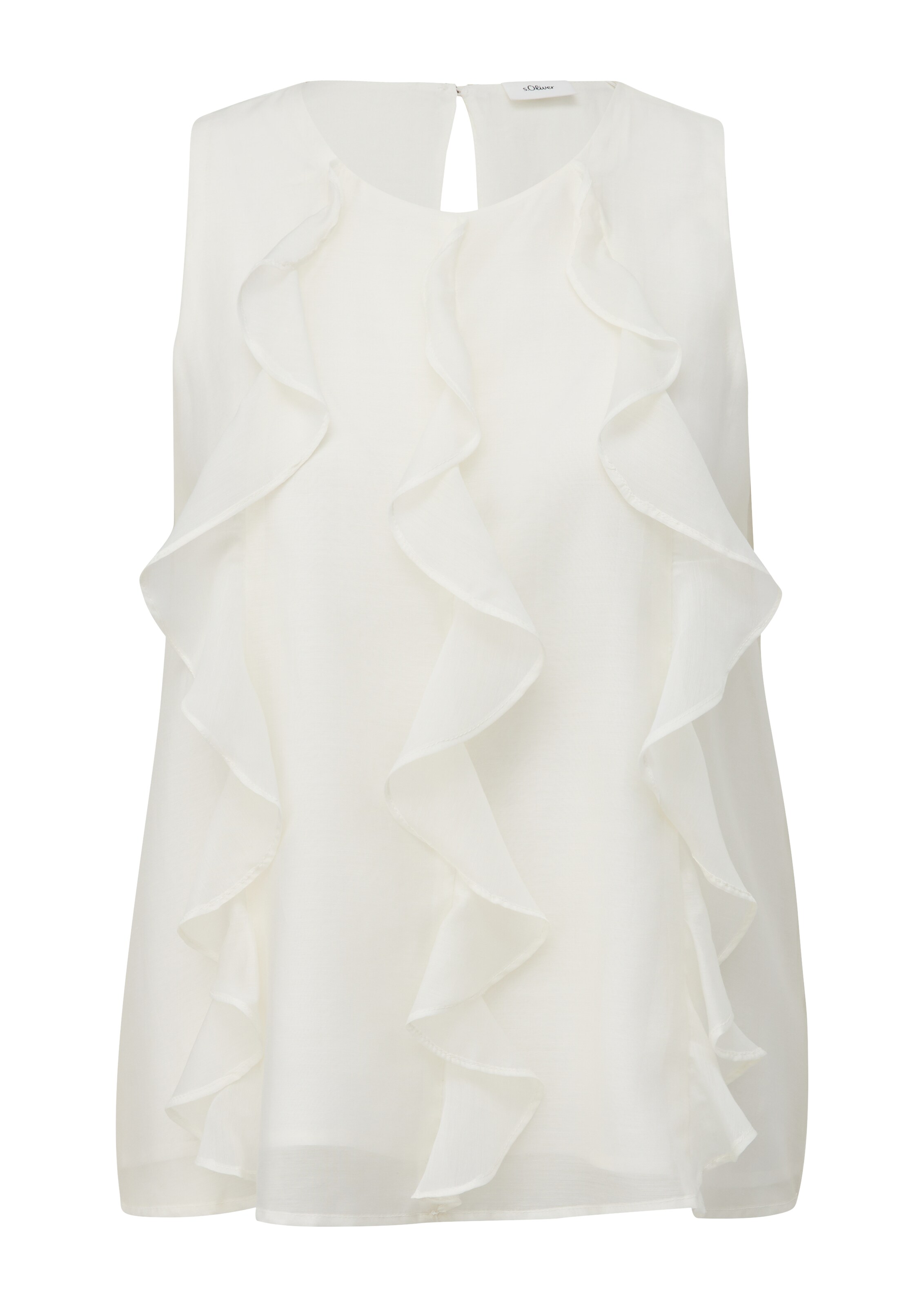 s.Oliver BLACK LABEL Pusero värissä valkoinen: etupuoli