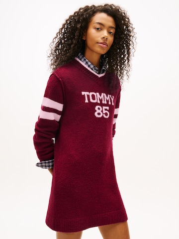Tommy Jeans Strickkleid in Lila: Vorderseite