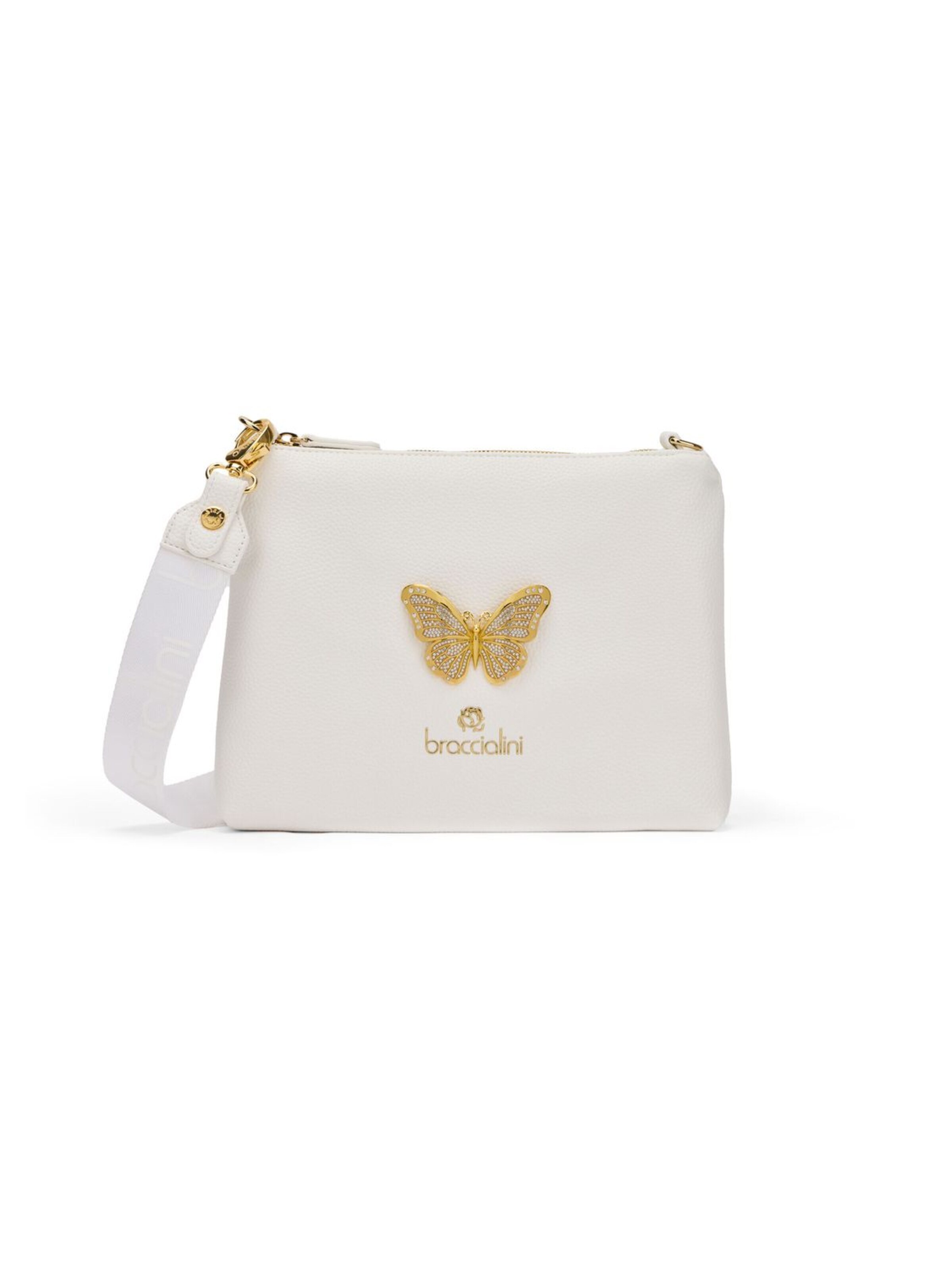 Braccialini Handbag 'Beth Jewels' in White: front