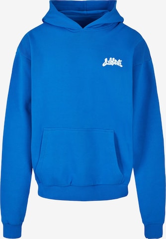 Lost Youth Sweatshirt 'Dripping Heart' i blå: framsida
