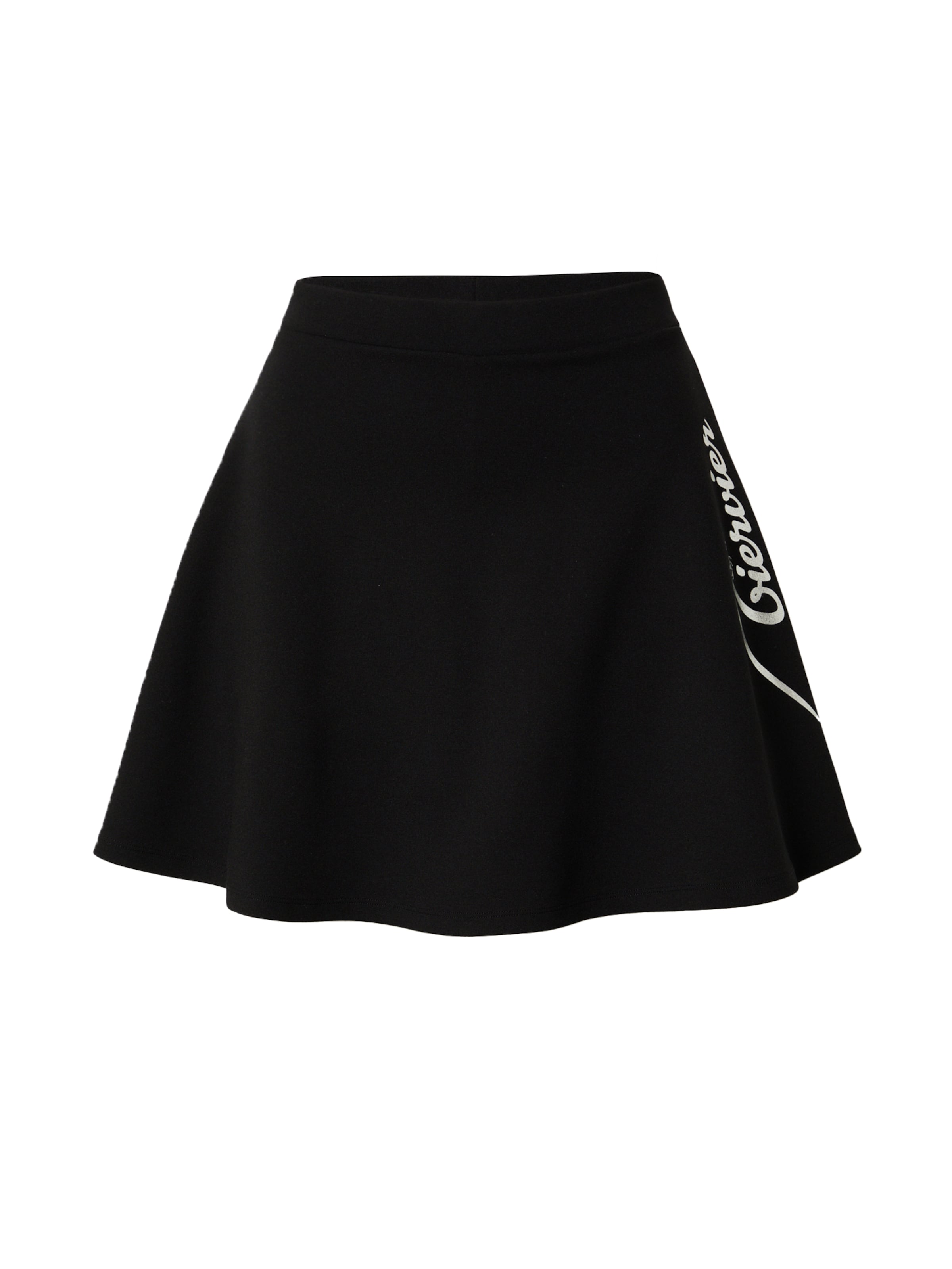 VIERVIER Rock 'Aurelia' in Schwarz: Vorderseite