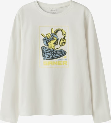 NAME IT Shirt 'NKMVUX' in White: front