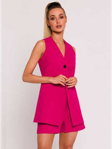 made of emotion - Chaleco 'M776' en rosa: frente