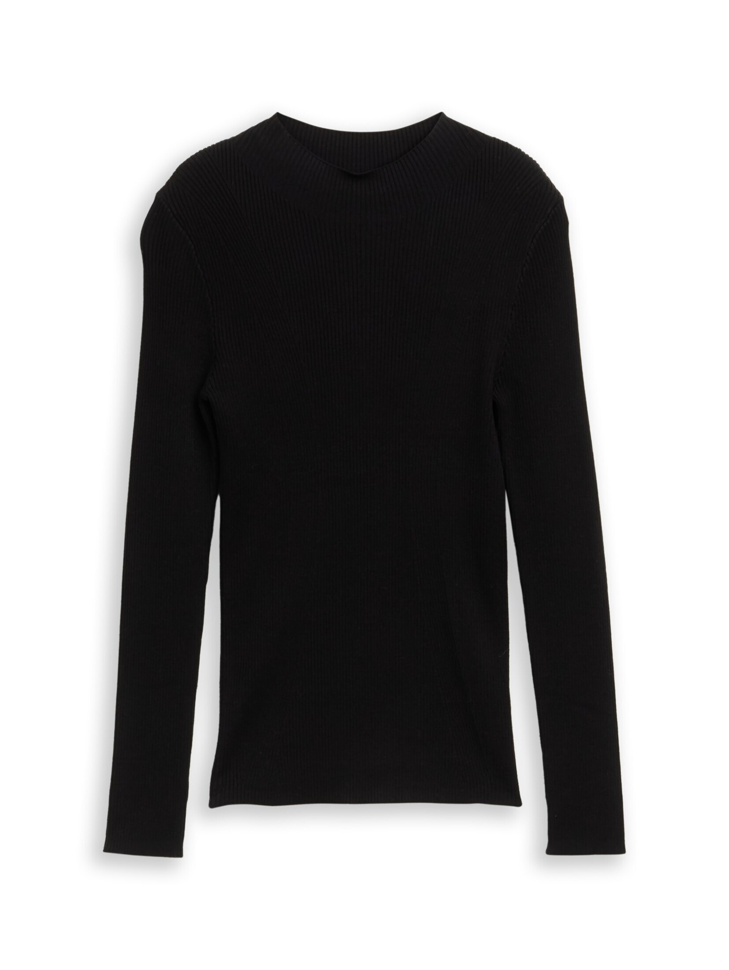 TOM TAILOR DENIM Pullover in Schwarz: Vorderseite