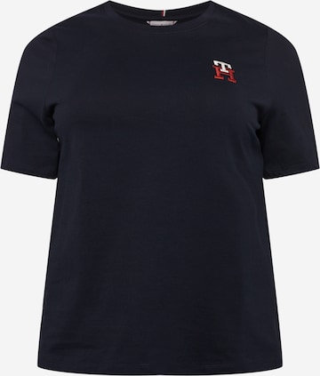 Tommy Hilfiger Curve T-Shirt in Blau: predná strana