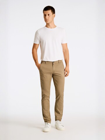 Lindbergh Slim fit Chino trousers in Beige