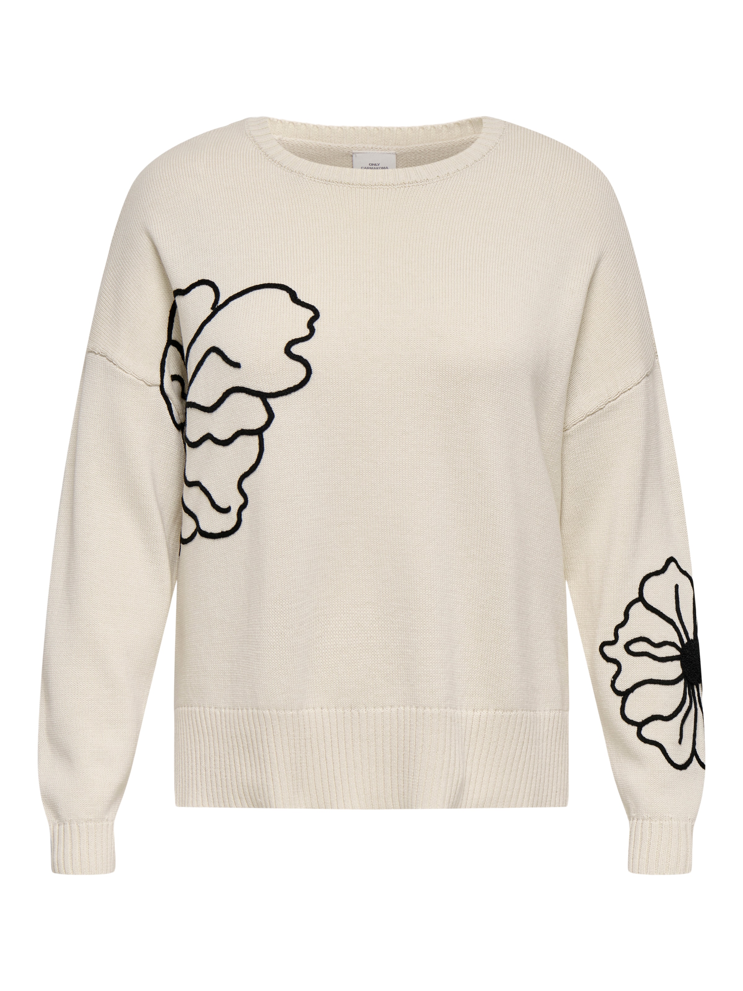 ONLY Carmakoma Pullover in Beige: Vorderseite