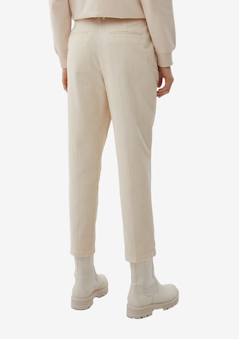 s.Oliver Regular Plissert bukse i beige