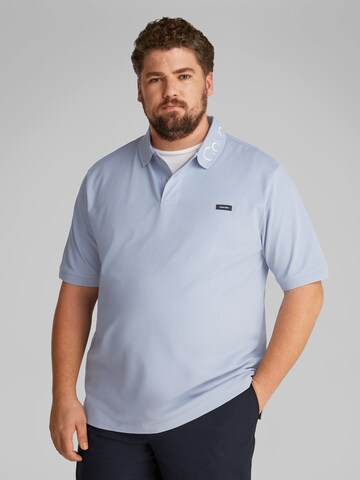 Calvin Klein Big & Tall Shirt in Blue: front