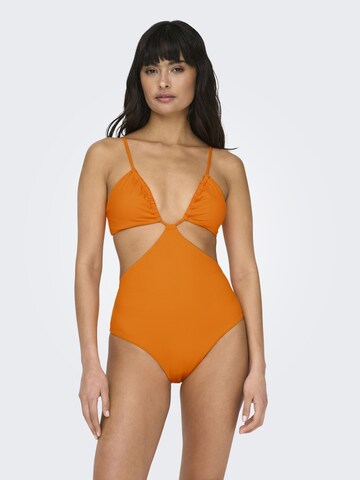 Maillot de bain ONLY en orange : devant