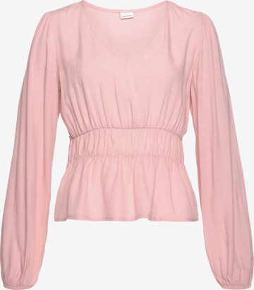 LASCANA Blouse in Pink: front