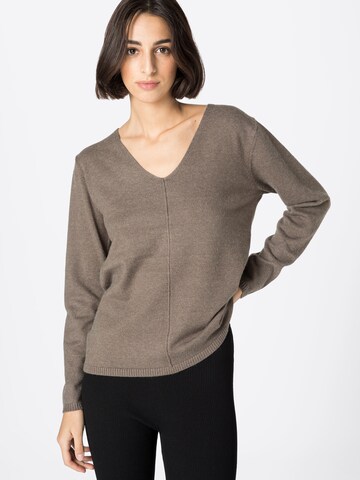 Freequent Sweater 'LAURA' in Brown: front