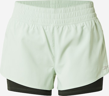Reebok Sportovní kalhoty – zelená: přední strana