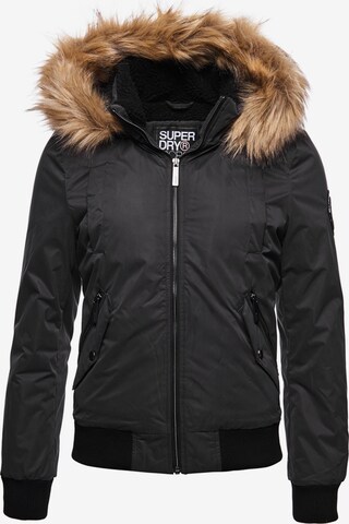 Superdry Winter Jacket in Black: front