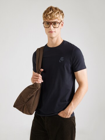 Karl Lagerfeld Тениска в синьо: отпред