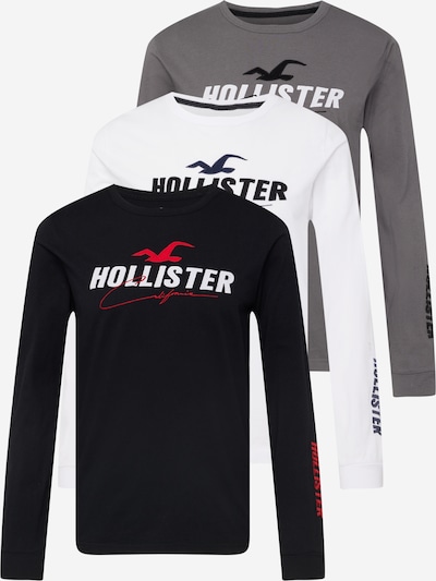 HOLLISTER Shirt in Grey / Red / Black / Off white, Item view