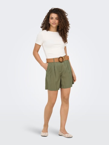 ONLY Regular Pleat-front trousers 'ONLIbiza' in Green