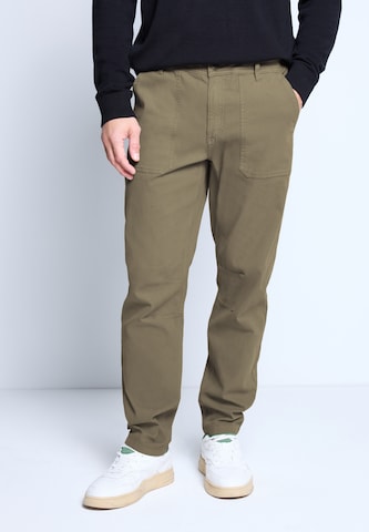 Street One MEN Regular Chino Pants in Brown: front
